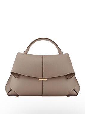 MOKKI POLENE PURSE TAUPE Italian calf leather